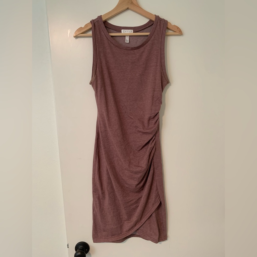 Leith Purple XS Ruched Dress